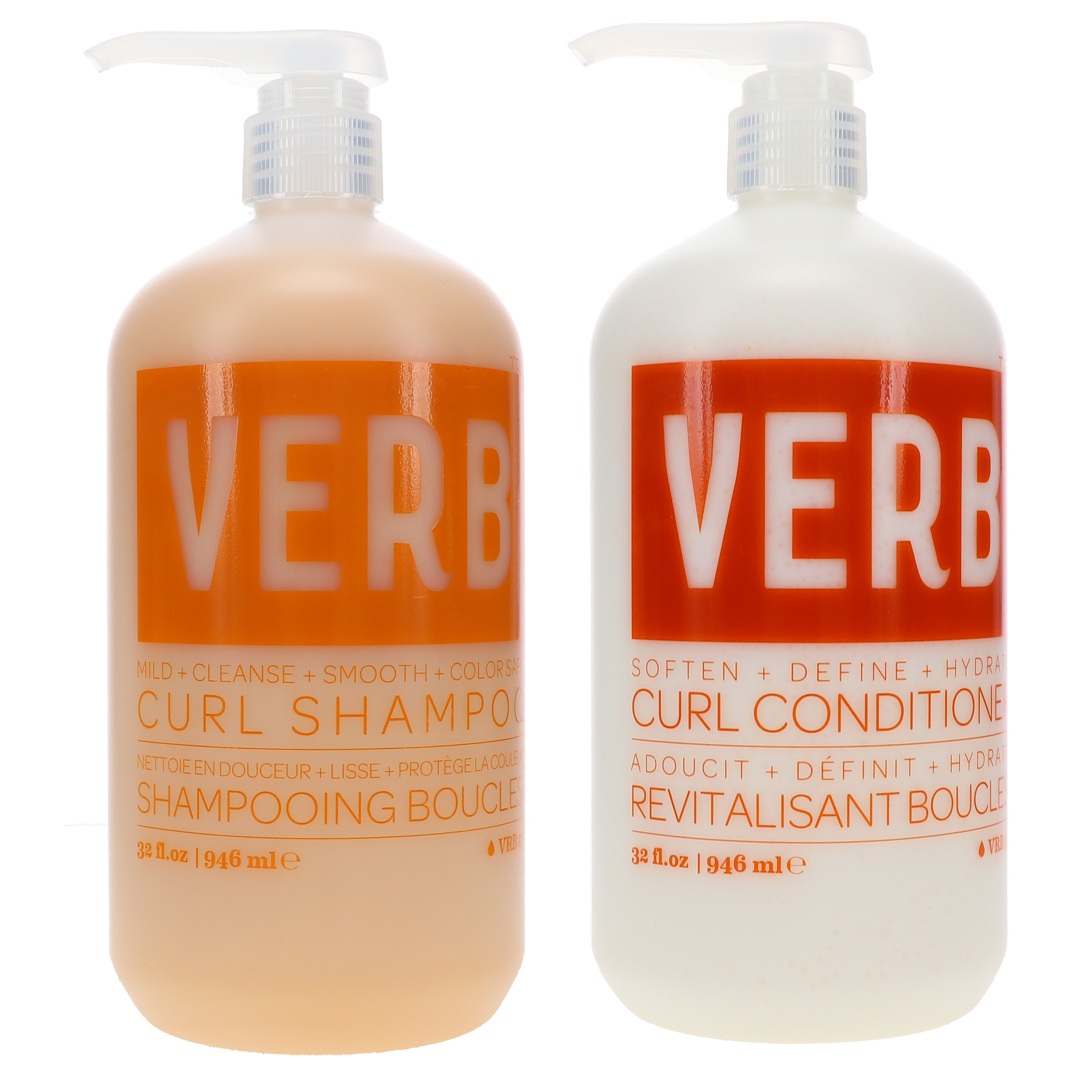 Verb Curl Shampoo 32 oz & Curl Conditioner 32 oz Combo Pack