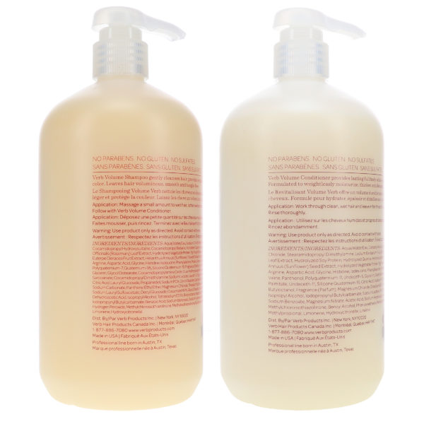 Verb Volume Shampoo 32 oz & Volume Conditioner 32 oz Combo Pack