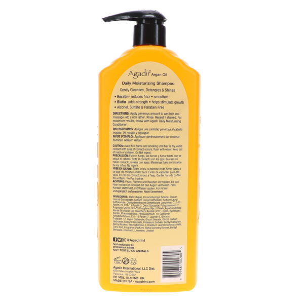 Agadir Daily Moisturizing Shampoo 33.8 oz