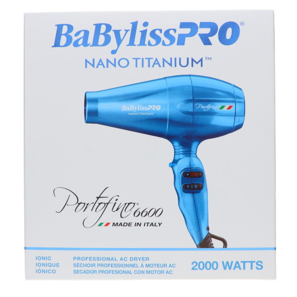 BaBylissPRO Nano Titanium Portofino Dryer Blue
