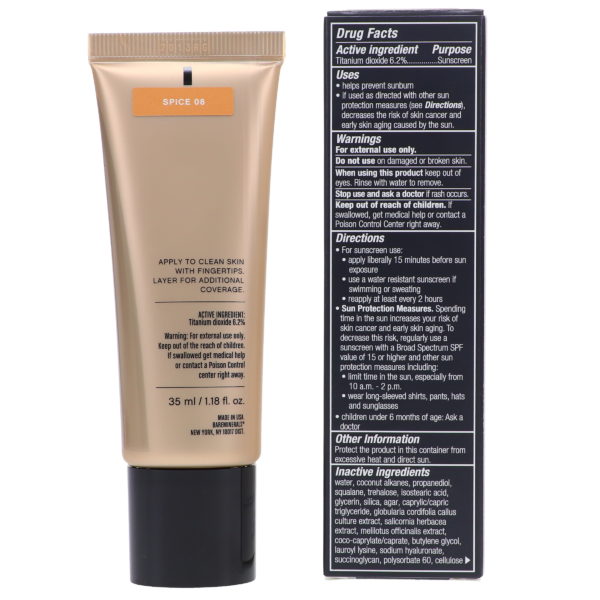 bareMinerals Complexion Rescue Tinted Hydrating Gel Cream Broad Spectrum SPF 30 Spice 08 1.18 oz