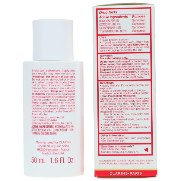 Clarins UV PLUS Anti-Pollution Sunscreen Multi-Protection Broad Spectrum SPF 50 1.7 oz