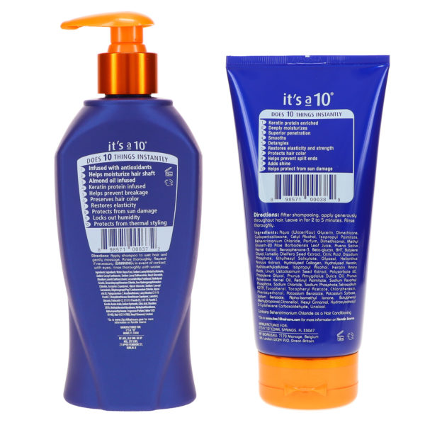 It's a 10 Miracle Shampoo Plus Keratin 10 oz & Miracle Deep Conditioner Plus Keratin 5 oz Combo Pack