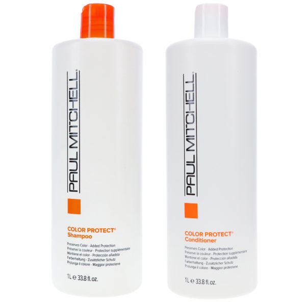 Paul Mitchell Color Protect Daily Shampoo 33.8 oz & Color Protect Daily Conditioner 33.8 oz Combo Pack