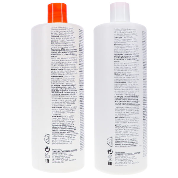 Paul Mitchell Color Protect Daily Shampoo 33.8 oz & Color Protect Daily Conditioner 33.8 oz Combo Pack