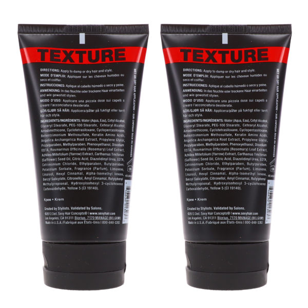 Sexy Hair Style Sexy Hair Slept In Texture Creme 5.1 oz 2 Pack