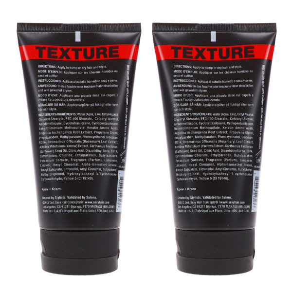 Sexy Hair Style Sexy Hair Slept In Texture Creme 5.1 oz 2 Pack