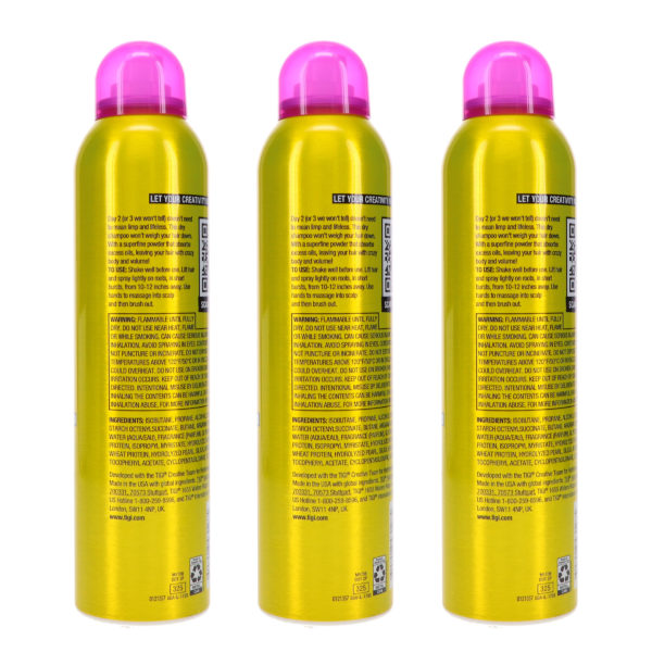 TIGI Bed Head Oh Bee Hive Volumizing Dry Shampoo 5 oz 3 Pack
