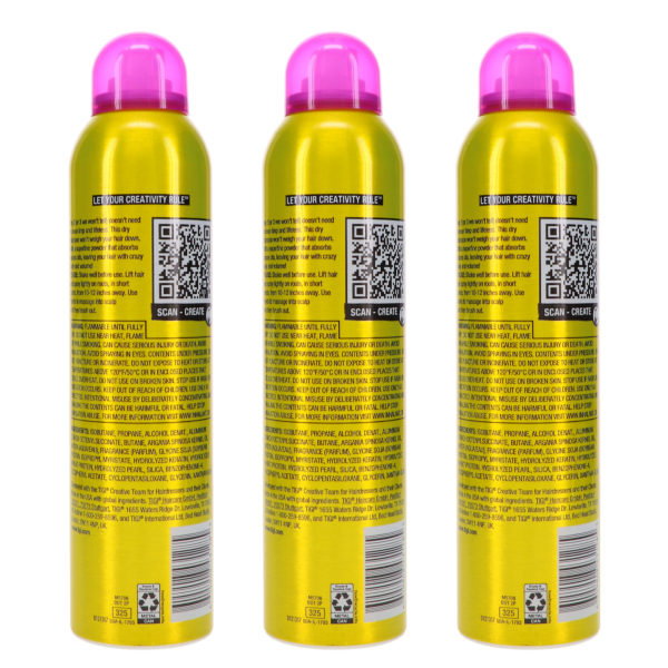 TIGI Bed Head Oh Bee Hive Volumizing Dry Shampoo 5 oz 3 Pack
