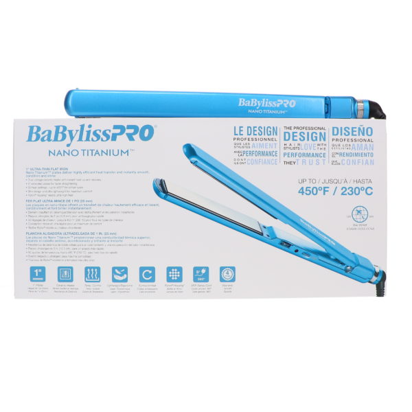 BaBylissPRO Nano Titanium-Plated Ultra-Thin Straightening Iron