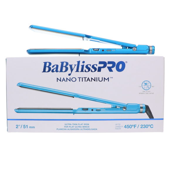 BaBylissPRO Nano Titanium Ultra-Thin Flat Iron 2 Inch