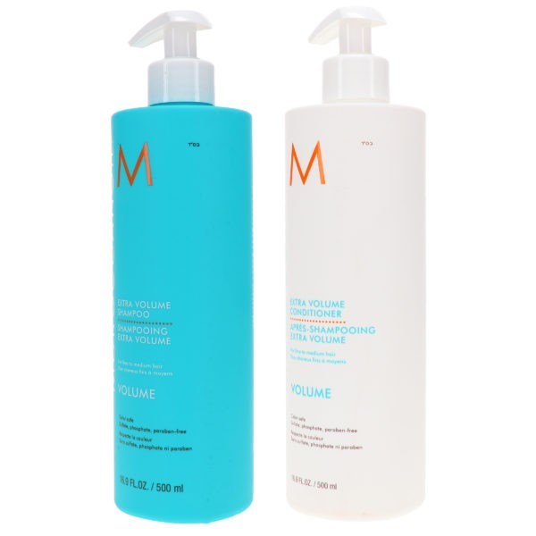 Moroccanoil Extra Volume Shampoo 16.9 oz & Extra Volume Conditioner 16.9 oz Combo Pack