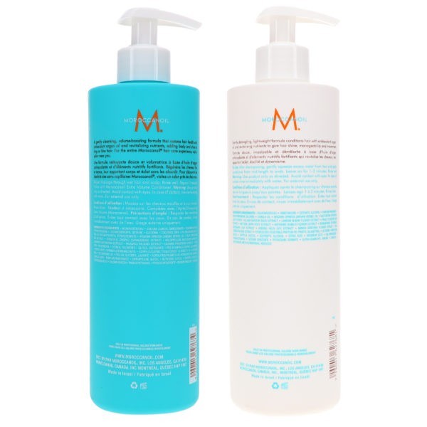 Moroccanoil Extra Volume Shampoo 16.9 oz & Extra Volume Conditioner 16.9 oz Combo Pack