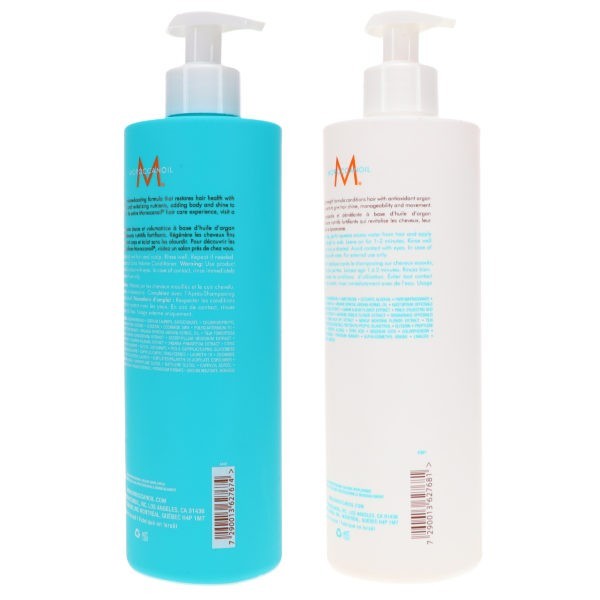 Moroccanoil Extra Volume Shampoo 16.9 oz & Extra Volume Conditioner 16.9 oz Combo Pack