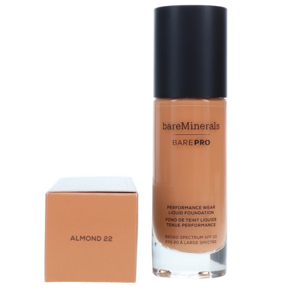 bareMinerals BAREPRO Performance Wear Liquid Foundation SPF 20 Almond 1 oz