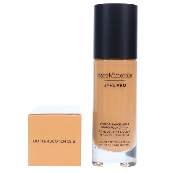 bareMinerals BAREPRO Performance Wear Liquid Foundation SPF 20 Butterscotch 1 oz