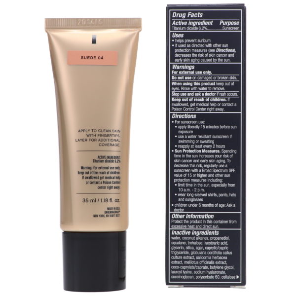 bareMinerals Complexion Rescue Tinted Hydrating Gel Cream Broad Spectrum SPF 30 Suede 04 1.18 oz