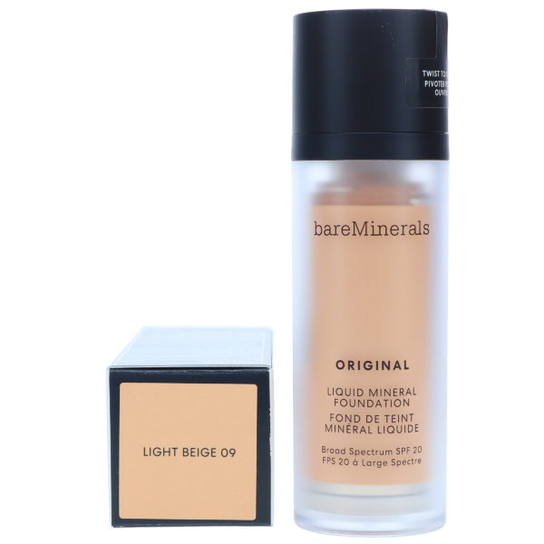 bareMinerals Original Liquid Foundation Light Beige 09 1 oz