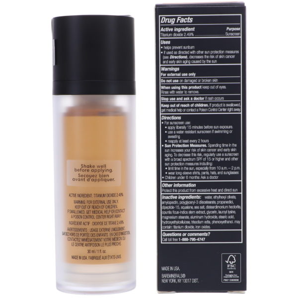 bareMinerals Original Liquid Foundation Medium Tan 18 1 oz