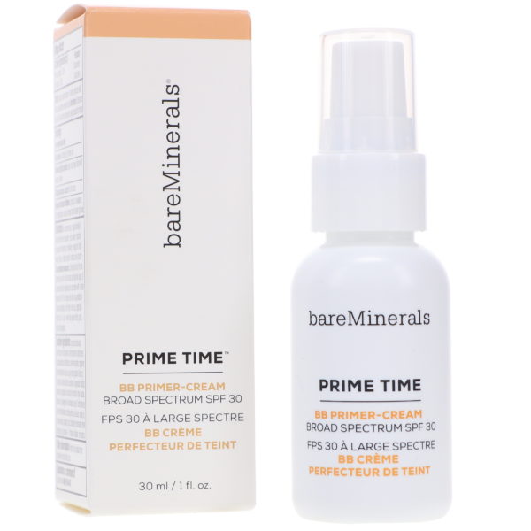 bareMinerals Prime Time BB Primer-Cream Daily Defense Broad Spectrum SPF 30 Medium 1 oz