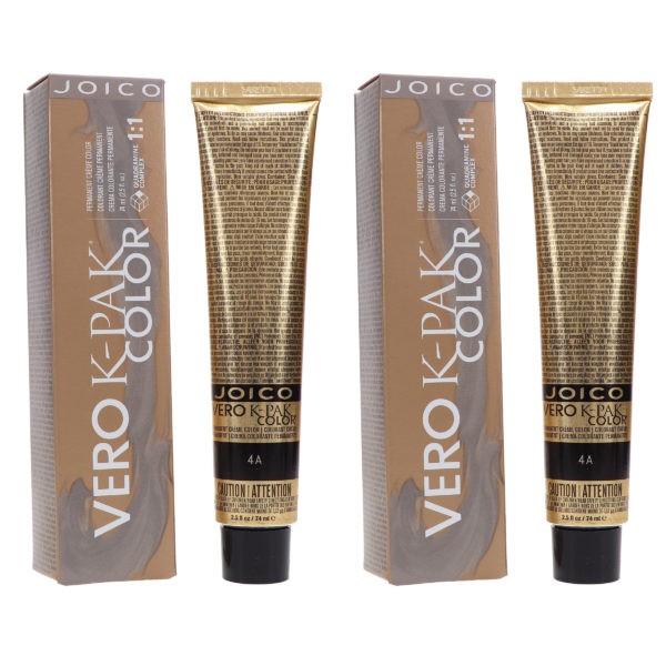 Joico Vero K-Pak 4A Dark Ash Brown 2.5 oz 2 Pack