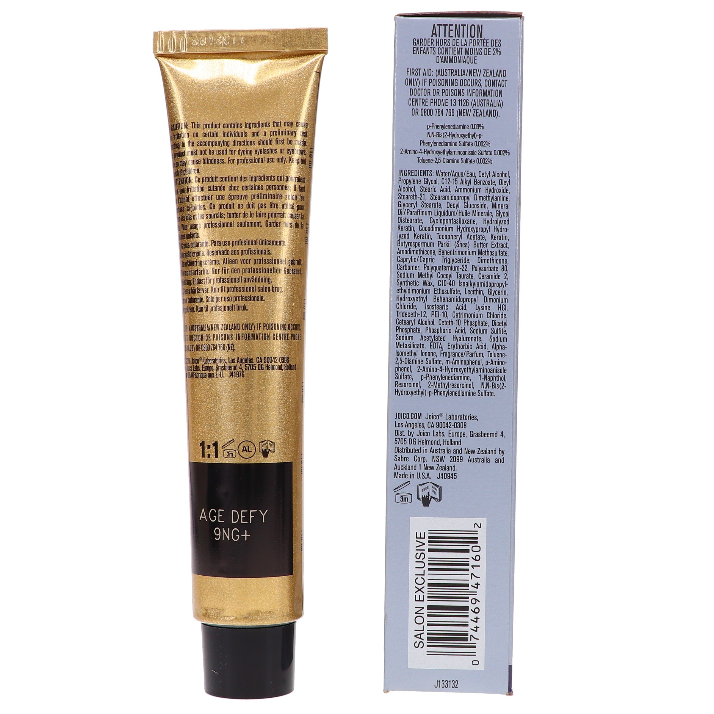 Joico Vero K-Pak Hair Color 9NG+ Age Defy Light Natural Blonde 2.5 oz