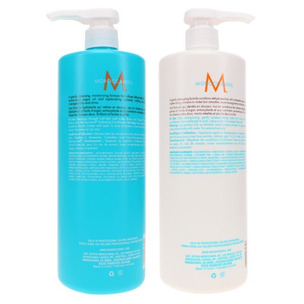 Moroccanoil Hydrating Shampoo 33.8 oz & Hydrating Conditioner 33.8 oz Combo Pack