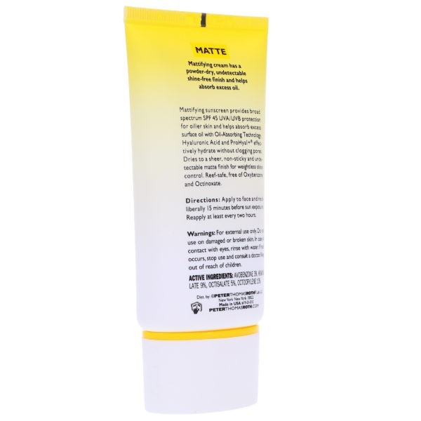 Peter Thomas Roth Max Matte Shine Control Sunscreen Broad Spectrum SPF 45 1.7 oz