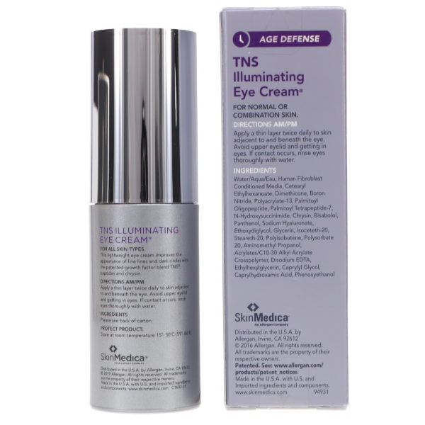 SkinMedica TNS Illuminating Eye Cream 0.5 oz