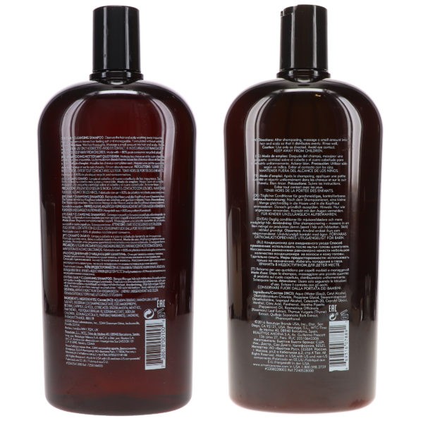 American Crew Daily Cleansing Shampoo 33.8 oz & Daily Conditioner 33.8 oz Combo Pack