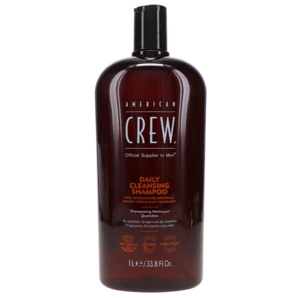 American Crew Daily Cleansing Shampoo 33.8 oz & Daily Conditioner 33.8 oz Combo Pack