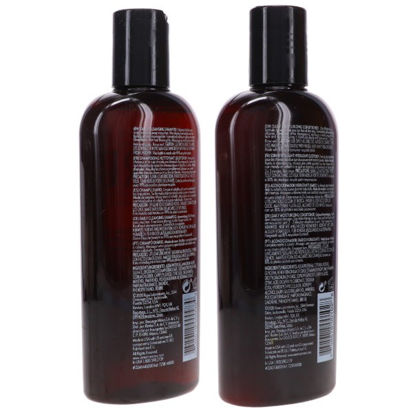 American Crew Daily Cleansing Shampoo 8.4 oz & Daily Moisturizing Conditioner 8.4 oz Combo Pack