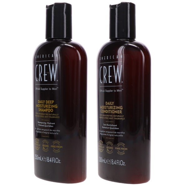 American Crew Daily Deep Moisturizing Shampoo 8.4 oz & Daily Moisturizing Conditioner 8.4 oz Combo Pack