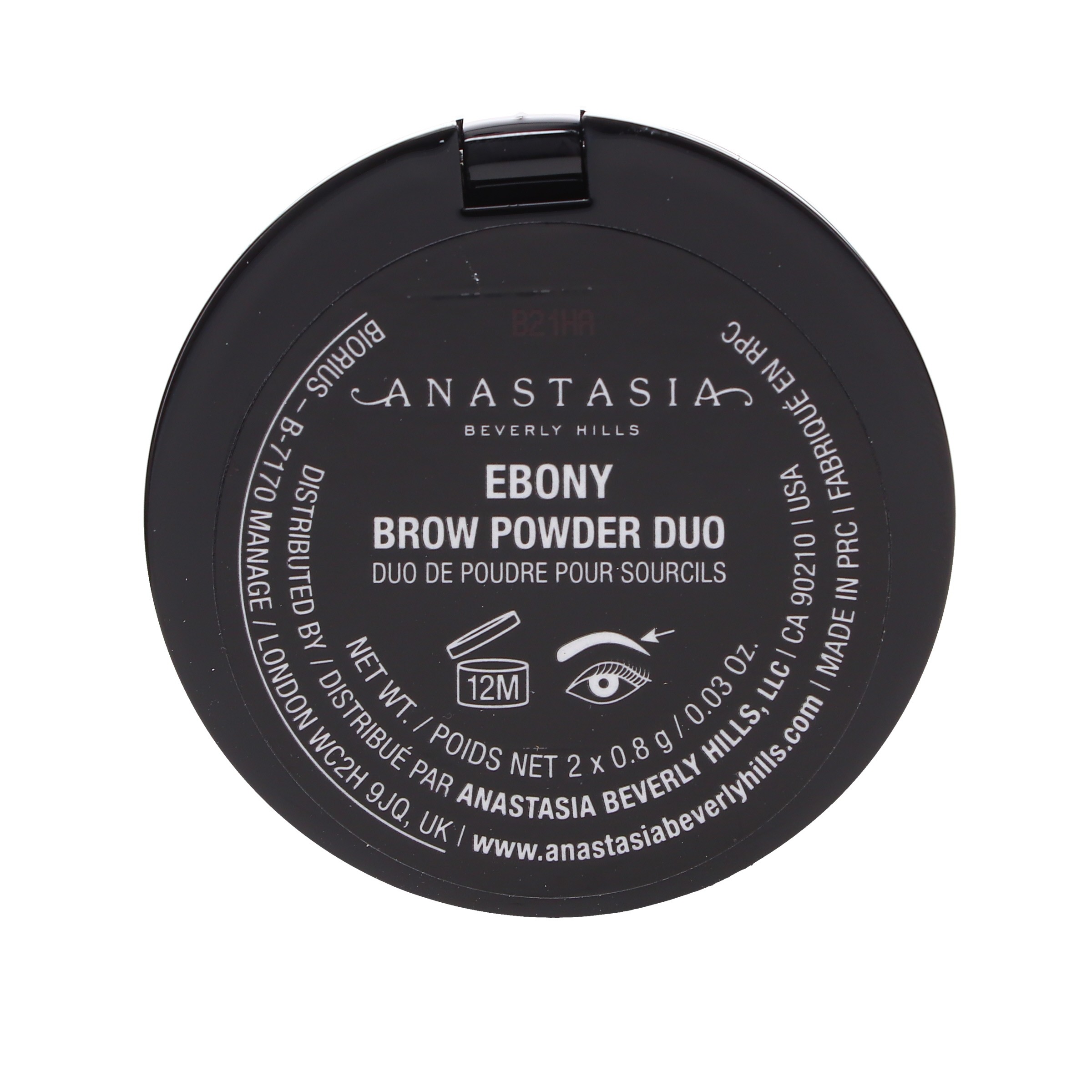 Anastasia Beverly Hills Brow Powder Duo Ebony 0.03 oz ~ Beauty Roulette