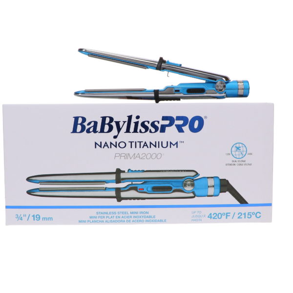 BaBylissPRO Nano Prima2000 3/4" Stainless Steel Mini Iron