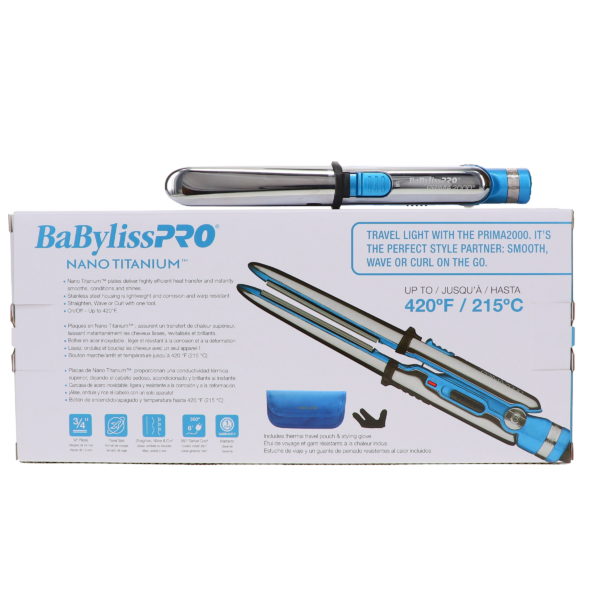 BaBylissPRO Nano Prima2000 3/4" Stainless Steel Mini Iron