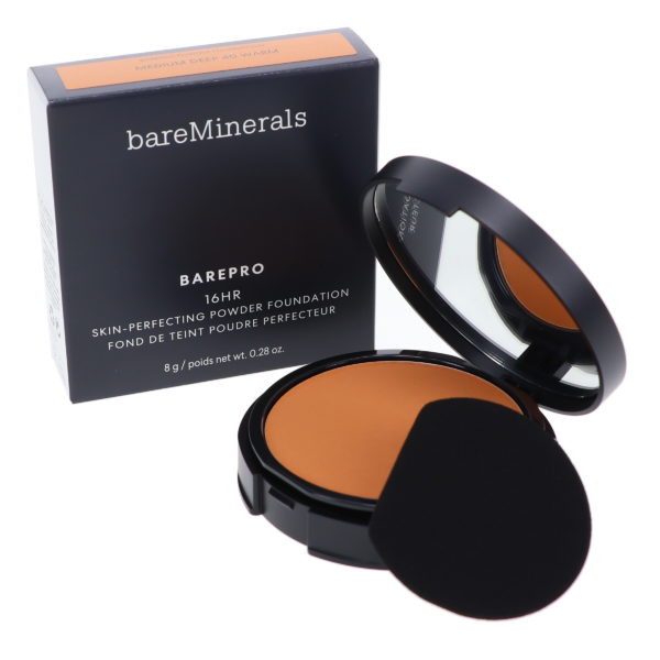 bareMinerals BAREPRO 16-HR Skin-Perfecting Powder Foundation Medium Deep Warm 40 0.34 oz