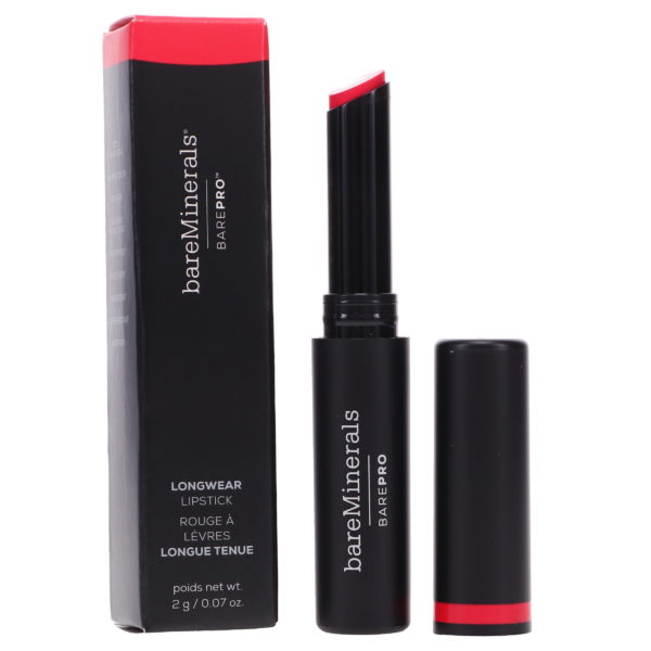 bareMinerals BAREPRO Longwear Lipstick Hibiscus 0.07 oz