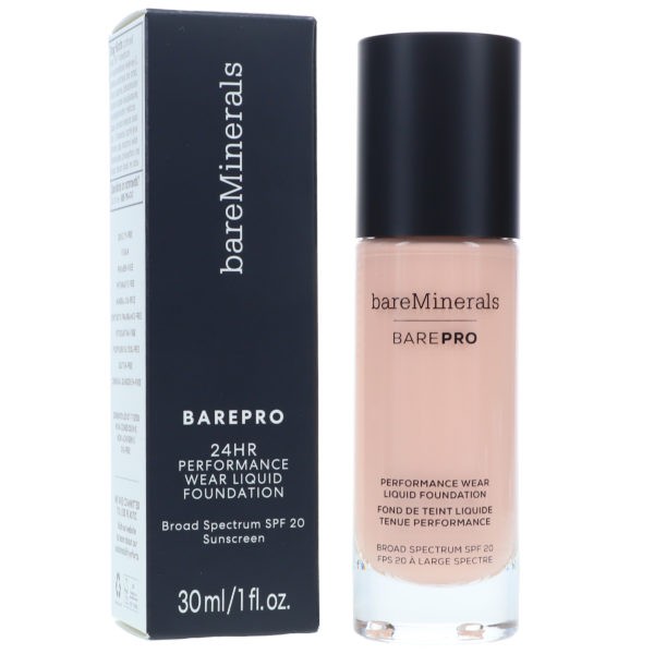 bareMinerals BAREPRO Performance Wear Liquid Foundation SPF 20 Porcelain 1 oz