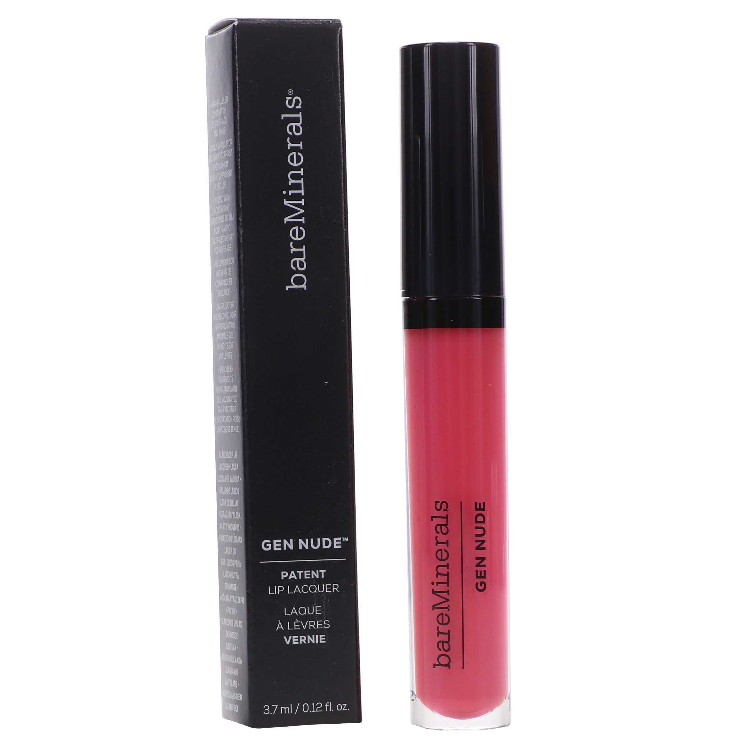 bareMinerals Gen Nude Patent Lip Lacquer Pout 0.12 oz