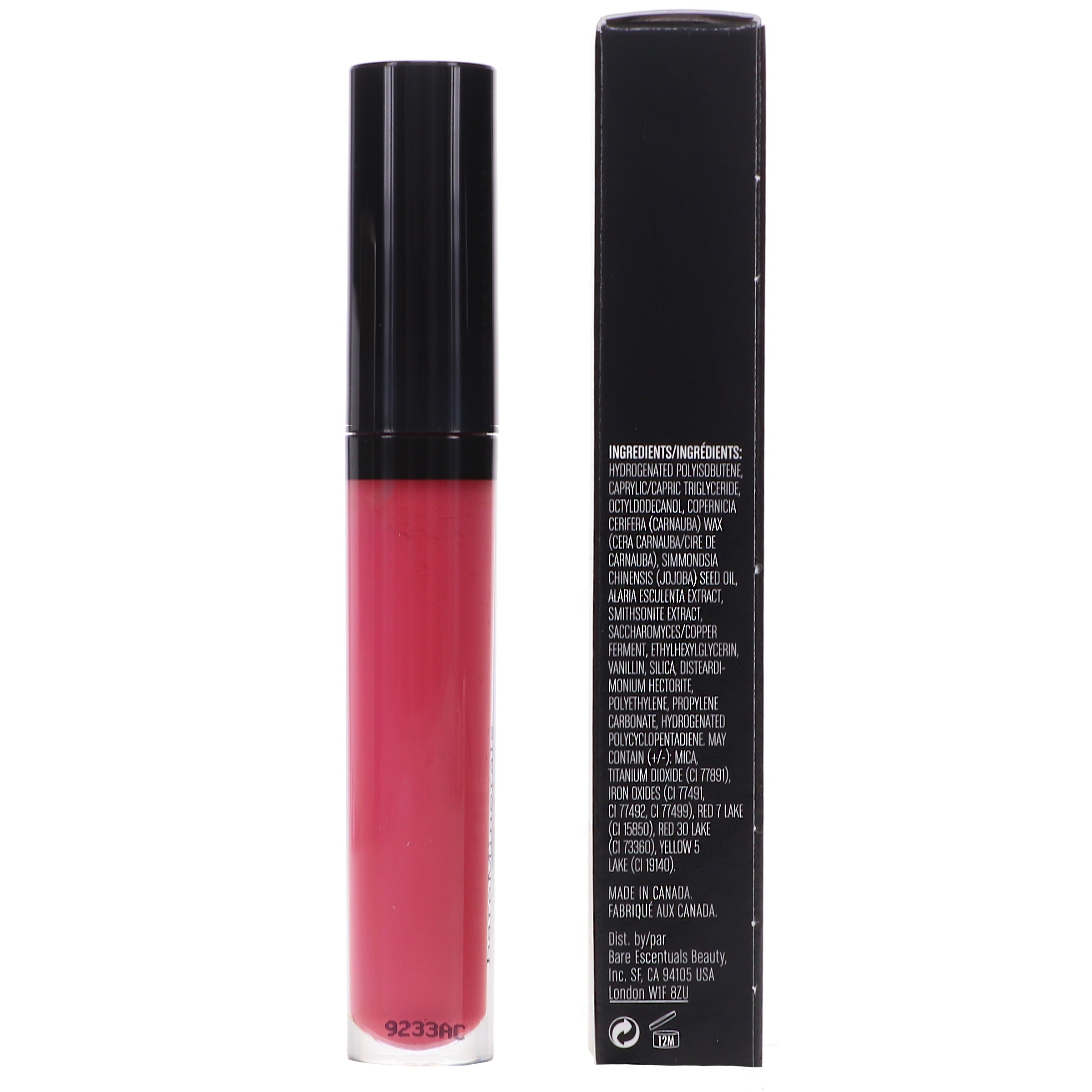 bareMinerals Gen Nude Patent Lip Lacquer Pout 0.12 oz