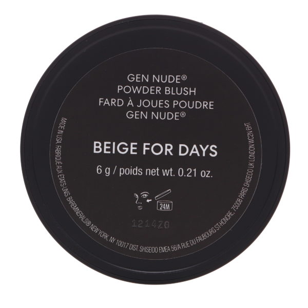 bareMinerals Gen Nude Powder Blush Beige For Days 0.21 oz