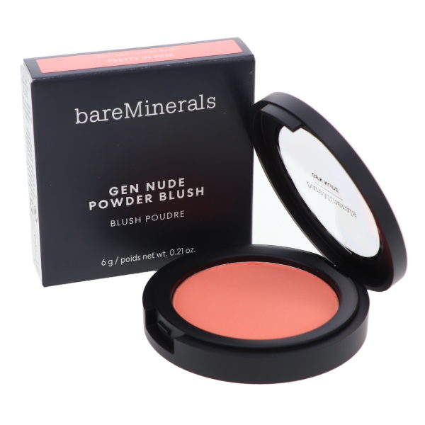 bareMinerals Gen Nude Powder Blush Pretty In Pink 0.21 oz