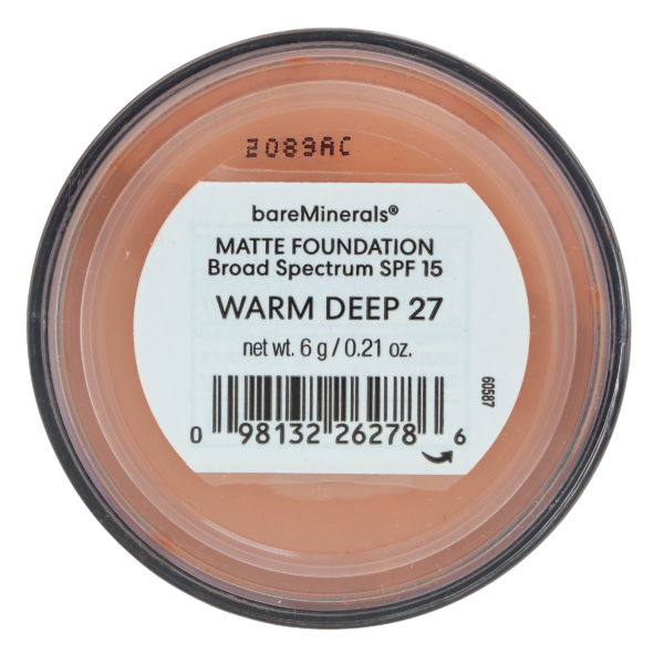 bareMinerals Loose Powder Matte Foundation Broad Spectrum SPF 15 Warm Deep 27 0.21 oz