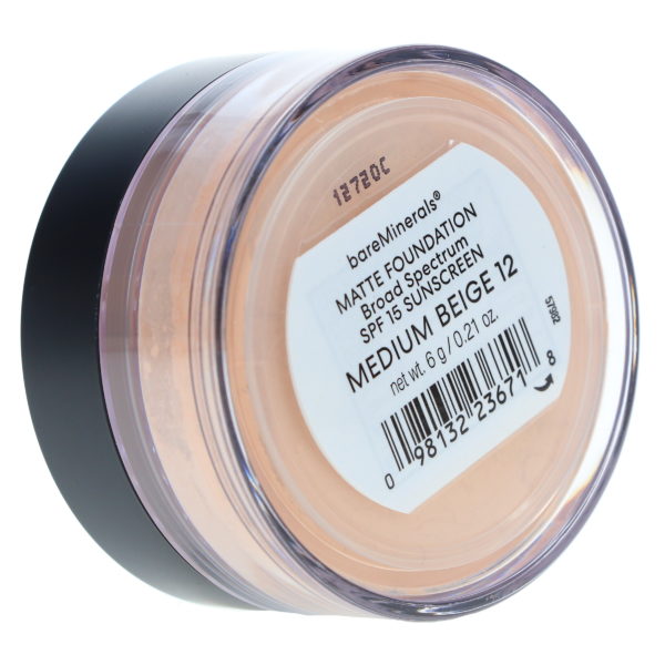 bareMinerals Matte Foundation Broad Spectrum SPF 15 Medium Beige 12 0.21 oz