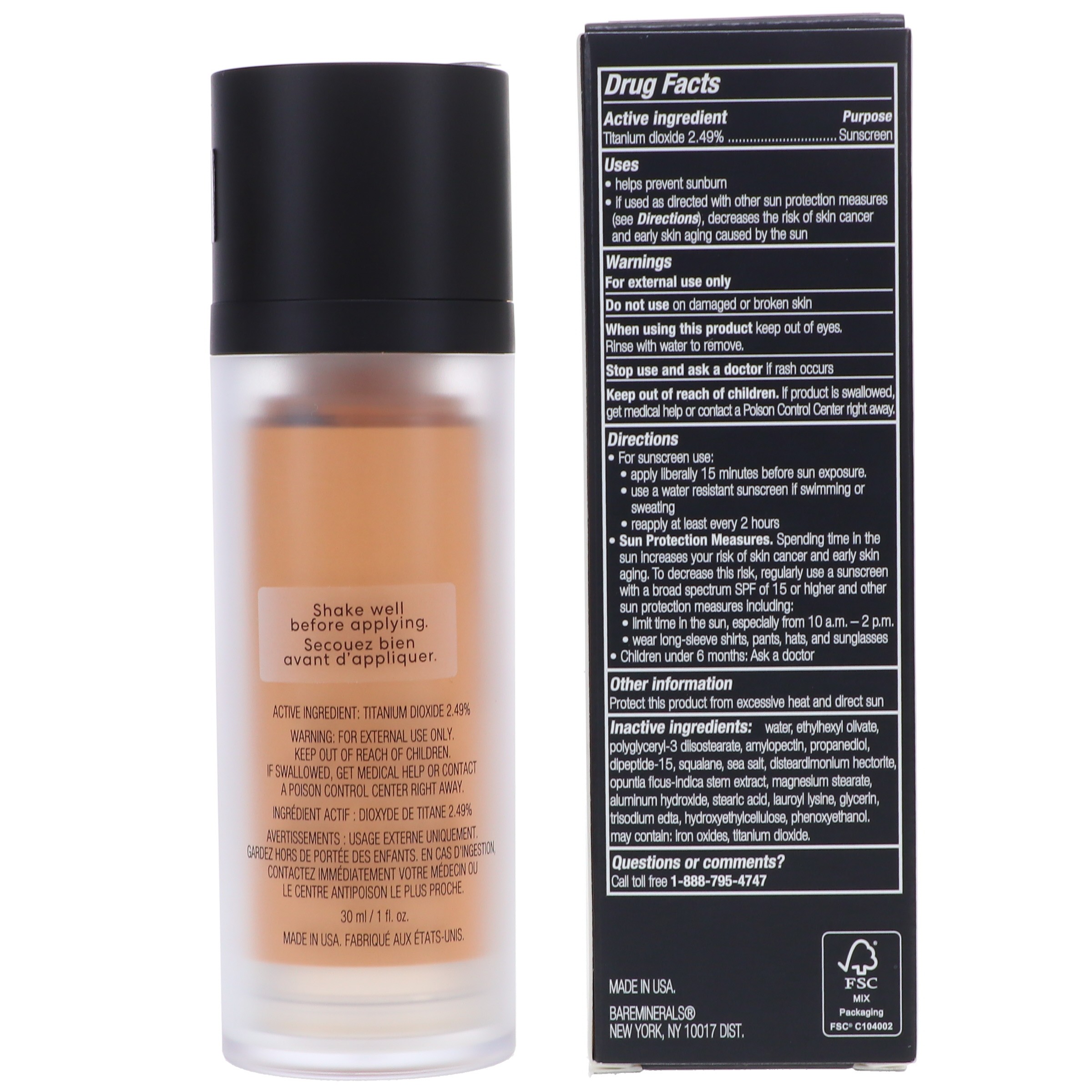 bareMinerals Original Liquid Foundation Medium Beige 12 1 oz