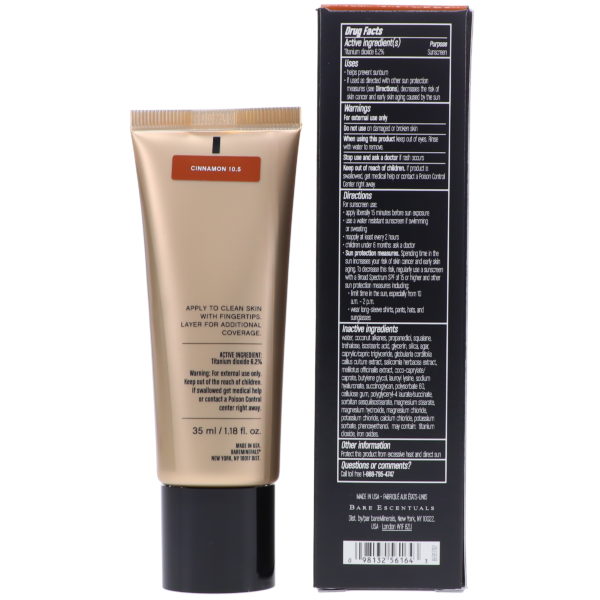 bareMinerals Complexion Rescue Tinted Hydrating Gel Cream Broad Spectrum SPF 30 Cinnamon 10.5 1.18 oz