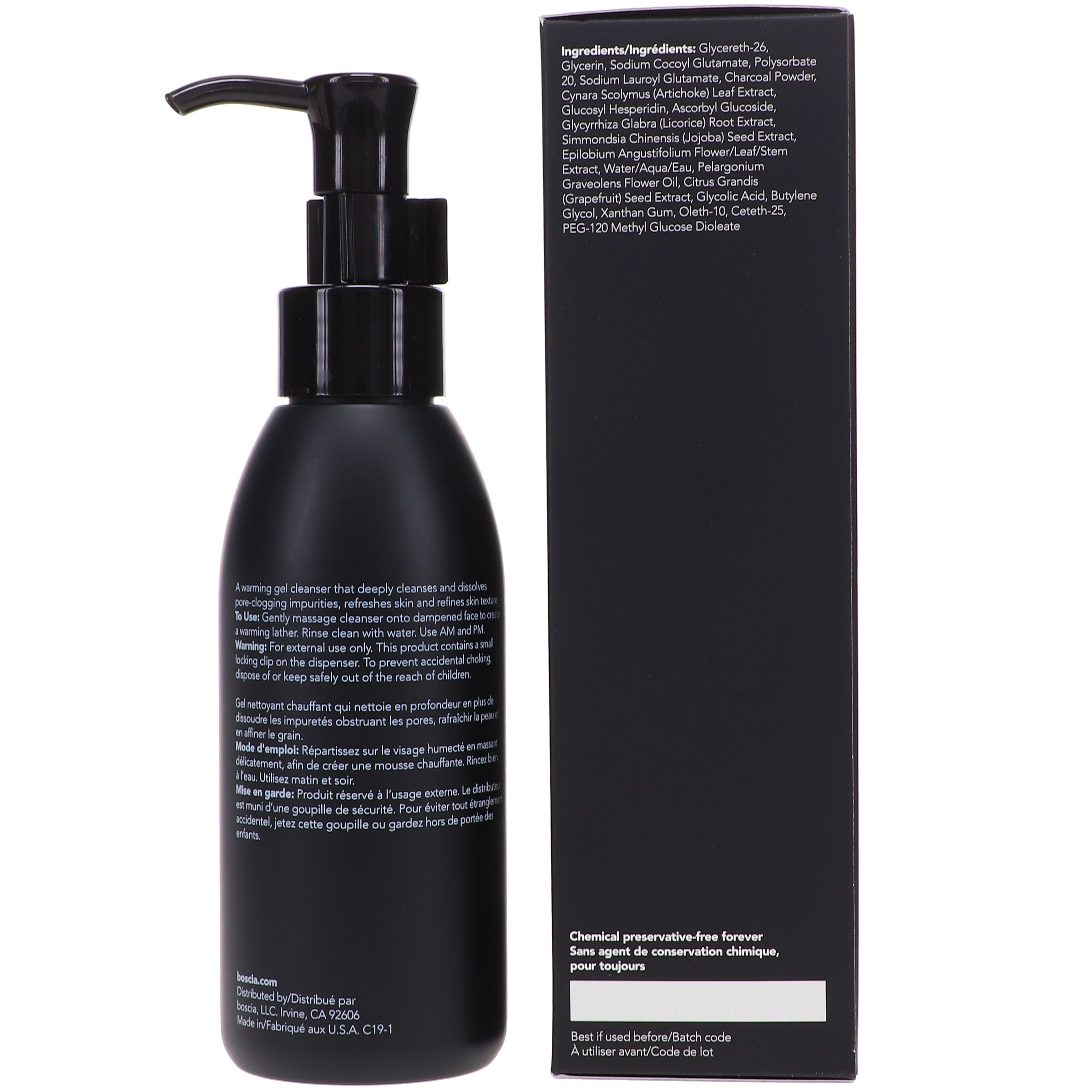 Boscia Detoxifying Black Charcoal Cleanser 5 oz
