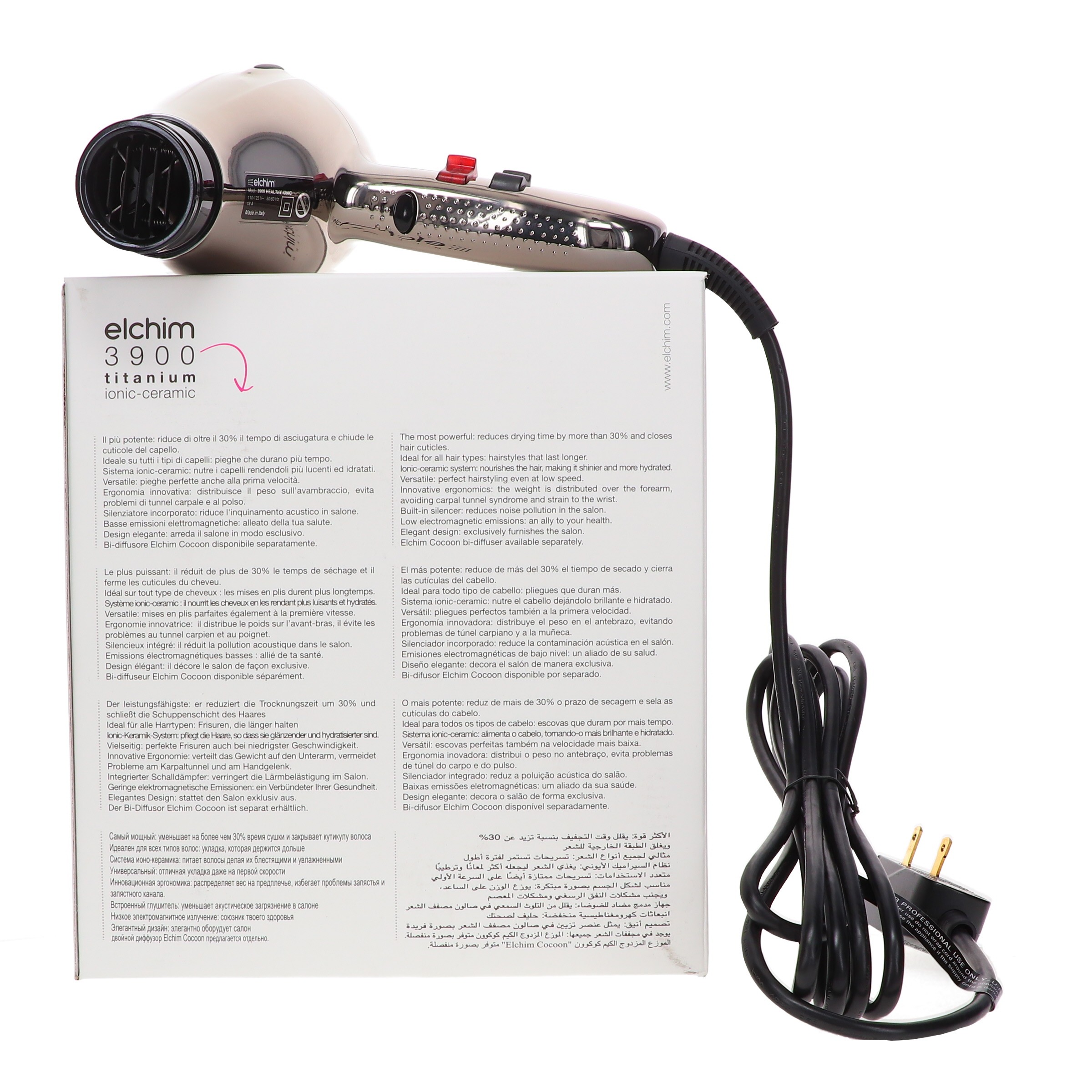 Elchim 3900 Healthy Ionic Hair Dryer Titanium