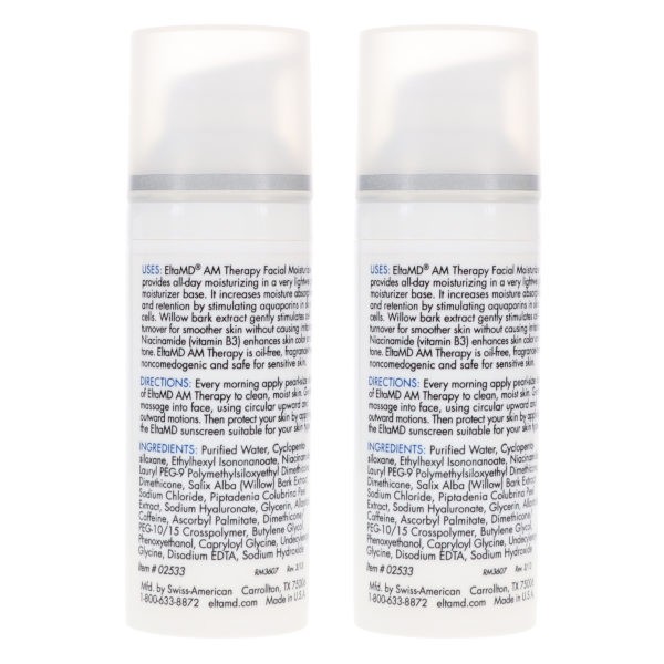 Elta MD AM Therapy Facial Moisturizer 1.7 oz 2 Pack